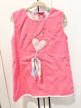 TBBC Girls Dress with pink heart wand appliqué